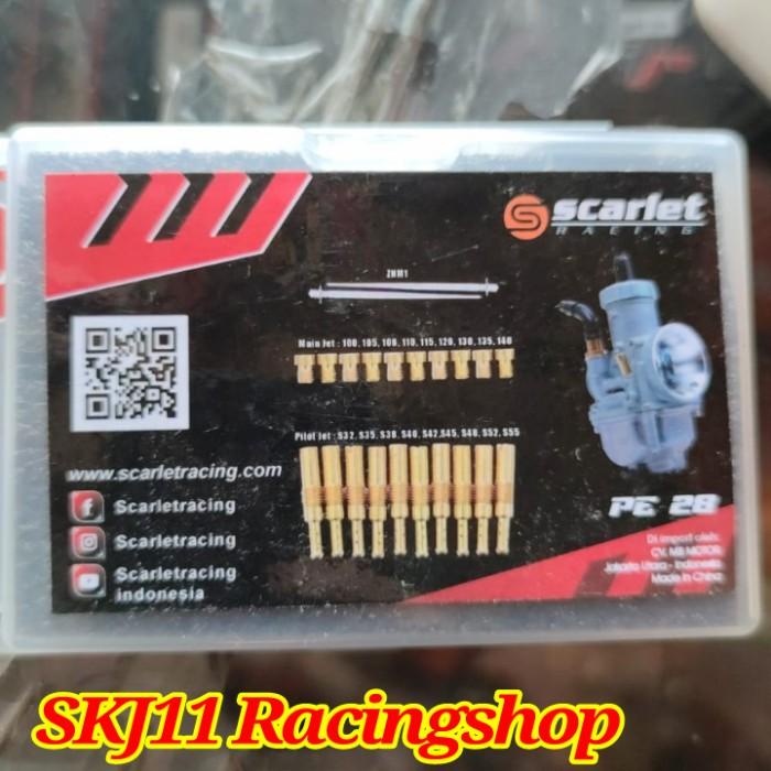 Pilot Jet Main Jet Pj Mj Karburator Karbu Pe 28 Scarlet Racing