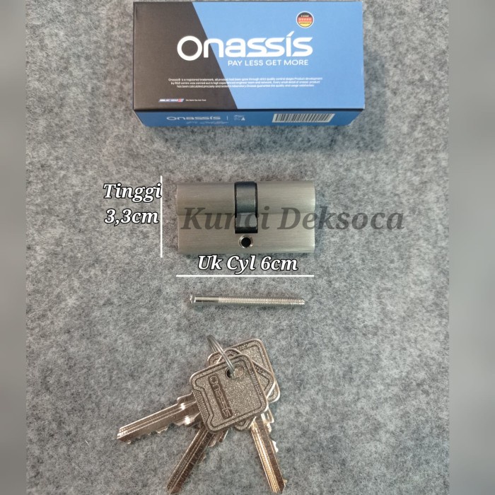 Terlaris Gagang Silinder Kunci Onassis 6Cm Cylinder Pintu 60Mm Onassis