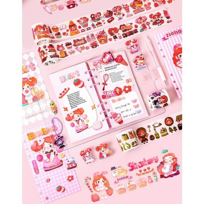 

Cute Diary Book Set Korea Style Jurnal Kit Set Agenda Notebook Binder