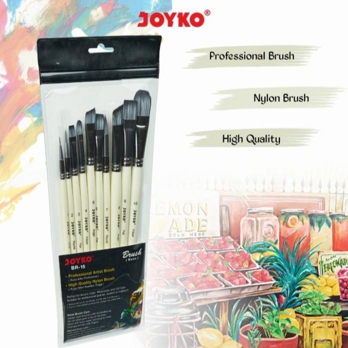 

Terlaris Joyko Professional Brush Set / Kuas Lukis Cat Acrylic Air Joyko Br-15