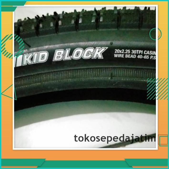 POPULER BAN LUAR SEPEDA BMX 20 X 2.25 20X2.25 20X225 225 KENDA KID BLOCK 