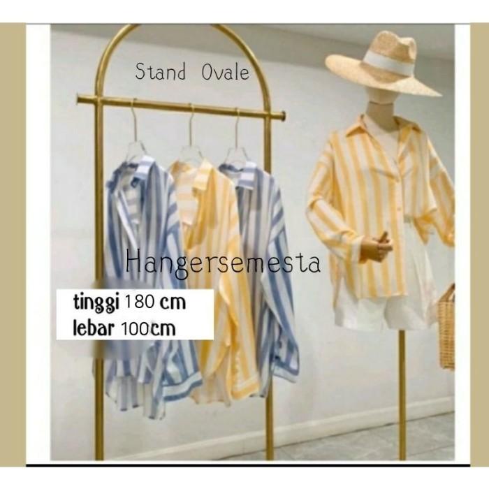 Gantungan Gantungan Baju / Gawangan Gold Bahan Besi Chrome Gold Mewah
