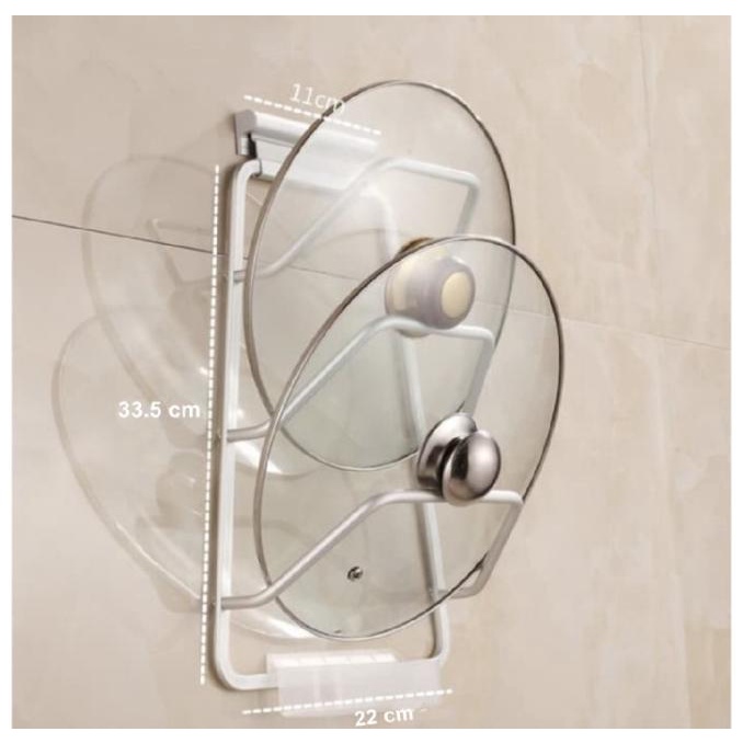 Rak dapur tutup panci alumunium / Rak panci alat dapur serbaguna