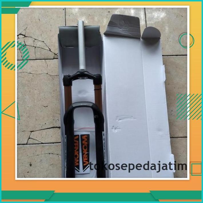 BIG SALE FORK SHOCKBREAKER SEPEDA 27.5 MTB VENOM AIR ALLOY MAGNESIUM LOCK T140 