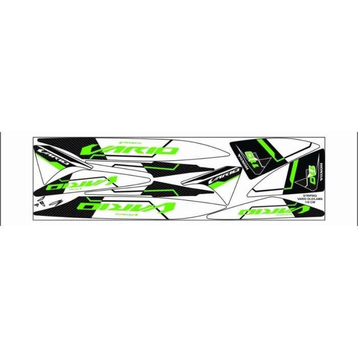 Emblem Decal Striping Sticker Honda Vario 110 Karbu, Stiker Lis Variasi Vario