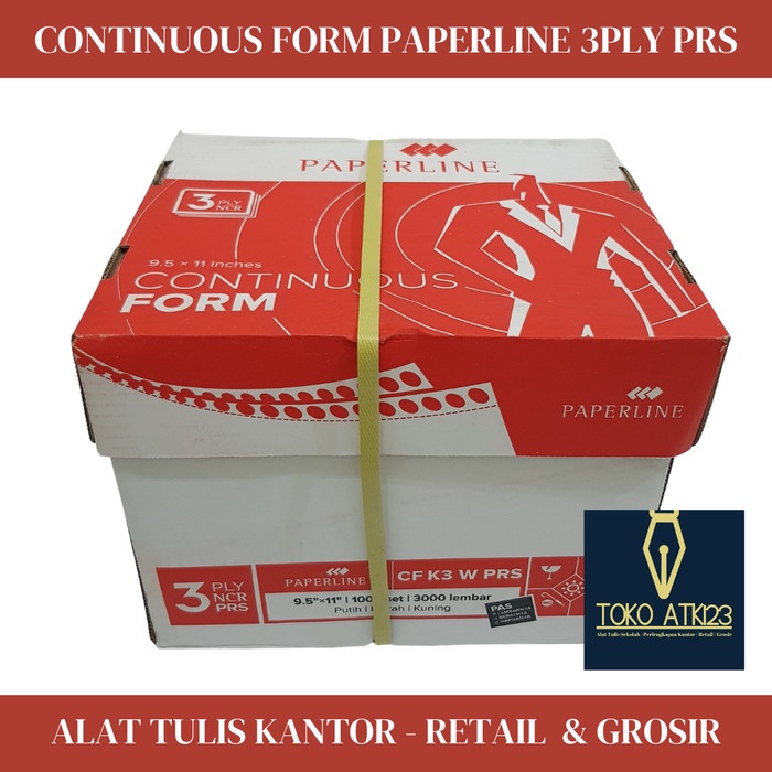 

Aurealiamall Continuous Form Paperline Uk. 9,5" X 11" : 2 Rangkap 3 (3 Ply) Prs