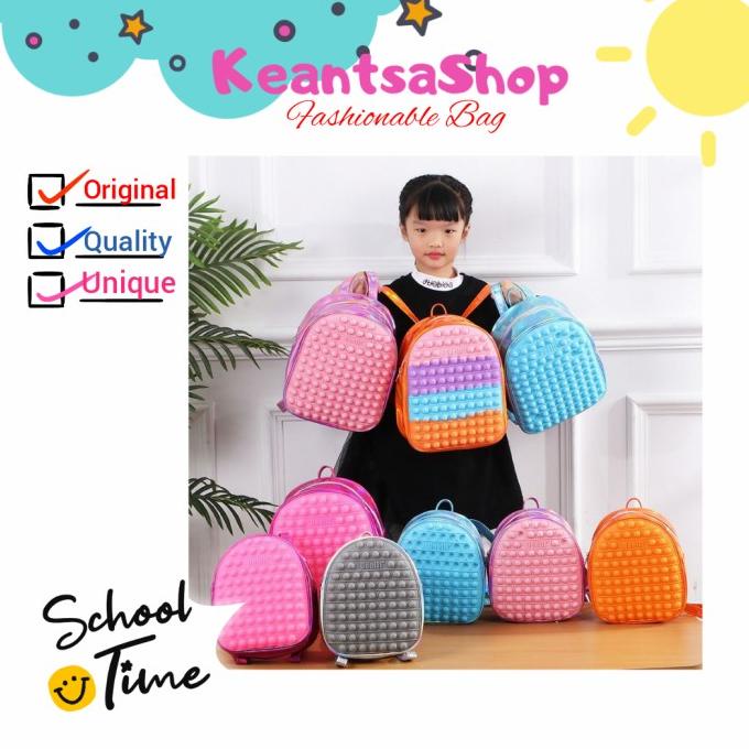 Tas ransel anak Pop It Tas ransel anak sekolah Pop It Tas Pop It