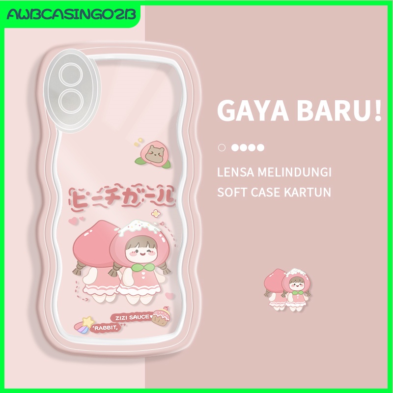 Casing Ponsel untuk Redmi 9A 5A 8A 10C 9C 6A 7 K40S Note 4 8 9 10 11 Pro Case Kartun Lucu Beruntung 