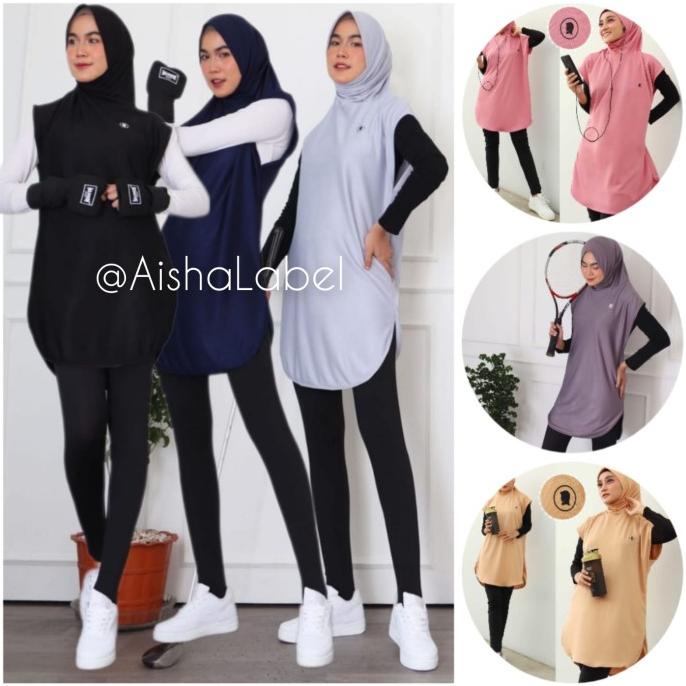 Hijab Olahraga Sport Rompi Olahraga Long Vest