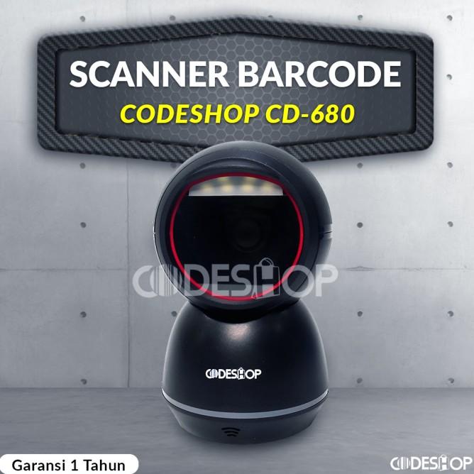 Alat Scanner Barcode Codeshop Cd-680 Scanner 2 Dimensi - Usb Cd680