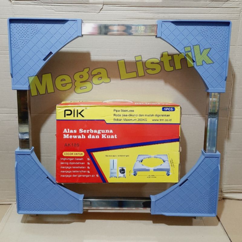 RODA KAKI KULKAS / RODA ALAS MESIN CUCI SERBAGUNA STAINLESS STEEL PIK
