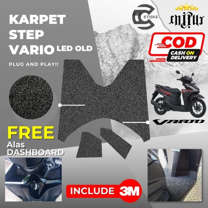Terlaris Karpet Mie Vario Led Old 125 150 / Step Floor Vario Led Old