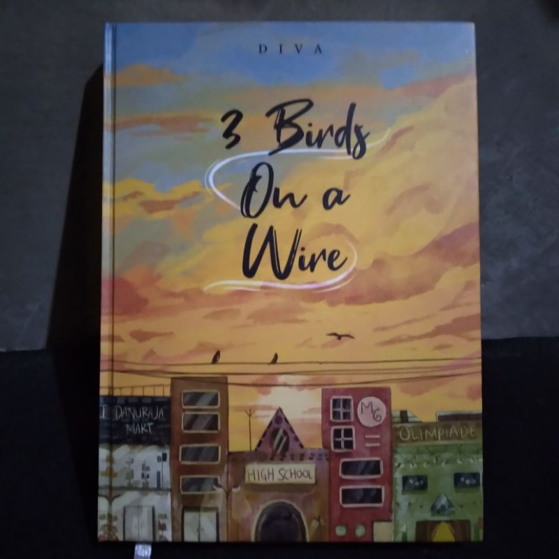 PRELOVED NOVEL 3 BIRDS ON A WIRE HARD COVER