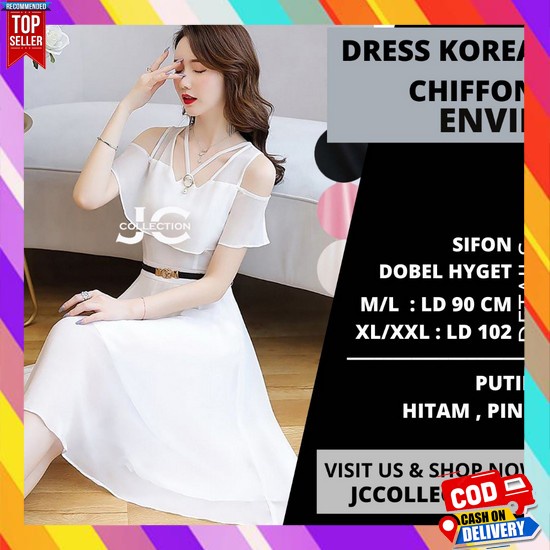 Dres Korean Style Dresss Perempuan Korea Daster Bahan Adem Dress Wanita Terbaru 2023 Baju Gamis Eleg