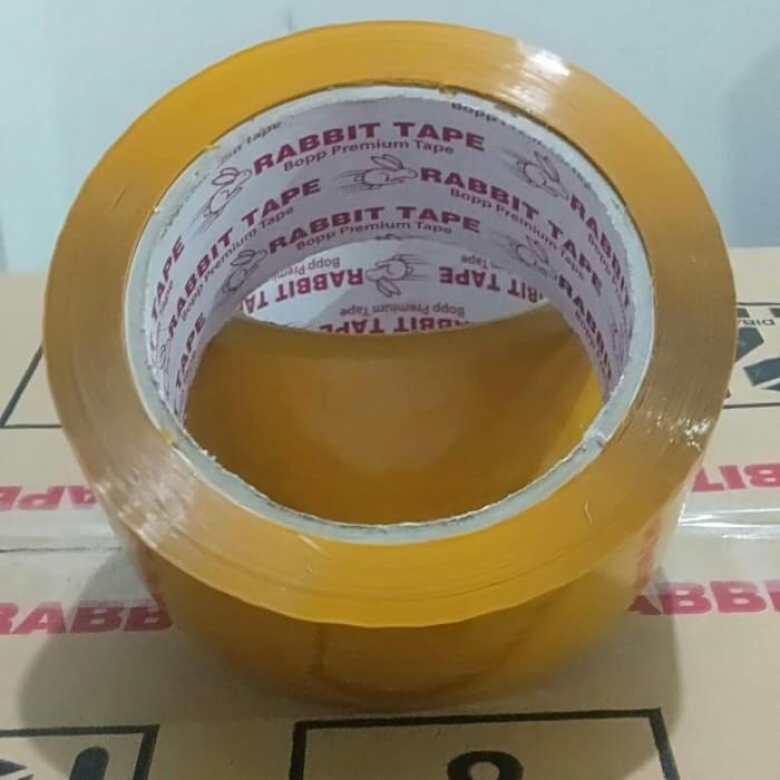 

[Dus] Lakban Coklat 2 Inch X 100 Yard / Lakban 100Yard Rabbit Tape Ok