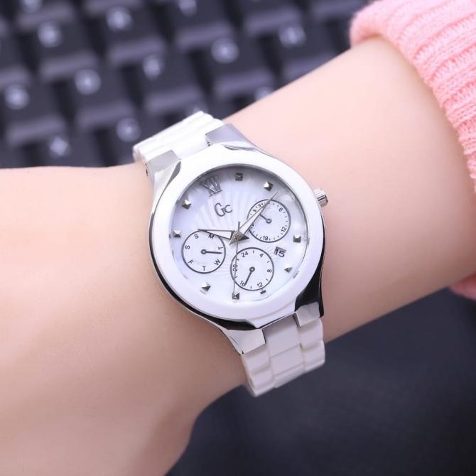 (COD)Jam Tangan/Jam Tangan Fashion Wanita GC Rantai Mika/Keramik-GC05