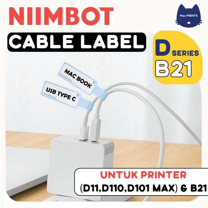 

Terlaris Niimbot Master Cable Label Lan B21 D11 D101 Thermal Sticker Refill