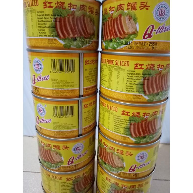 

Q3 Canned Food Streaky Pork/Stewed Pork/Kau Bak 383gram Best Seller
