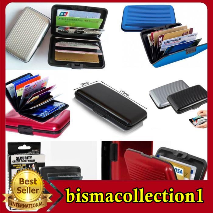 

DOMPET TEMPAT KARTU ALUMINIUM ALUMINUM CARD HOLDER CARD CASE ORGANIZER BAHAN BERKUALITAS TINGGI !!