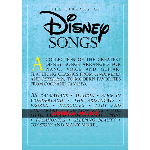 Buku Piano Disney / (PD-145) THE LIBRARY OF DISNEY SONGS