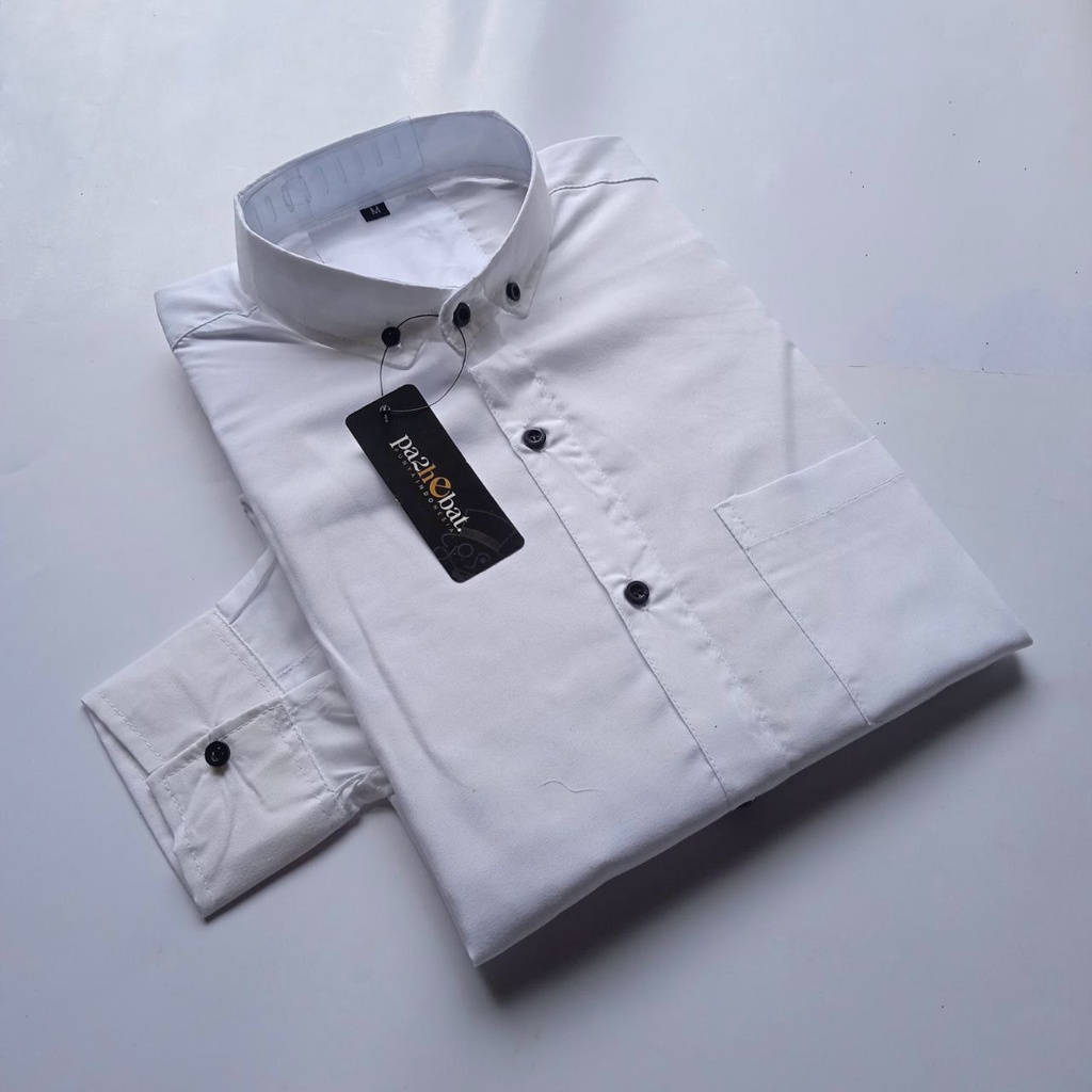 KEMEJA POLOS PRIA LENGAN PANJANG - KEMEJA POLOS PRIA DISTRO - KEMEJA PRIA