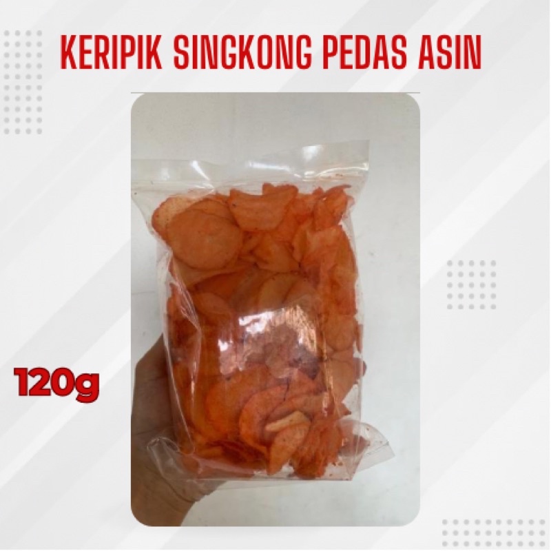 

Keripik singkong pedas asin gurih kress - 120gr