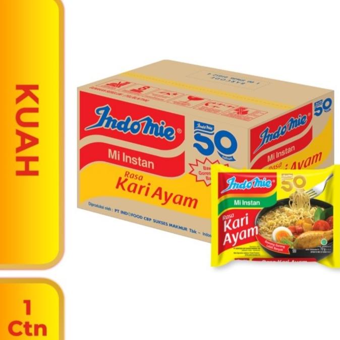 

Indomie Kuah Kari Ayam 1 Dus 40 pcs rah