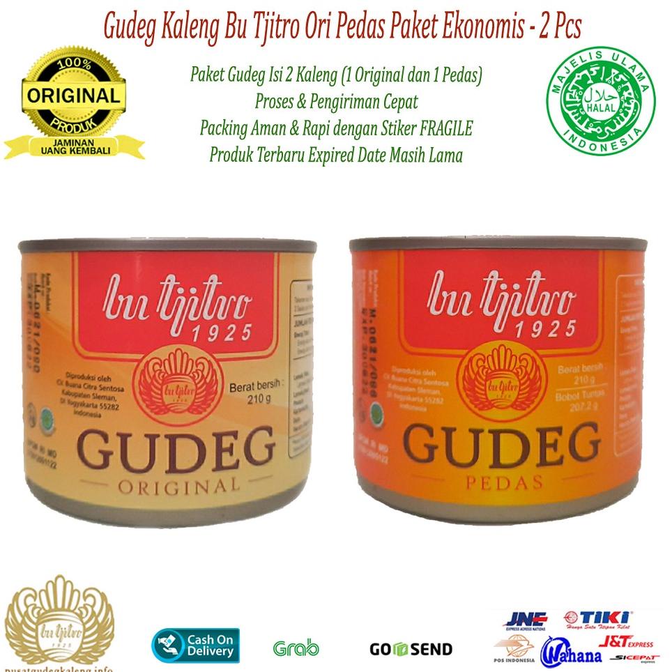 

Gudeg Kaleng Bu Tjitro Original Pedas Paket Ekonomis Special Promo - Isi 2Pcs Best Seller