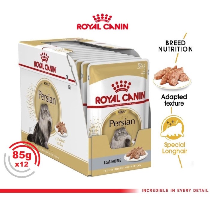 

Royal Canin Persian Adult 1Box (85G X 12 Pcs) Wet Makanan Kucing Dewas