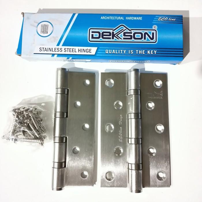 Terlaris Engsel Pintu Dekson Stainless Steel Ecoline 5"X3"X3Mm 4Bb / 5Inchi