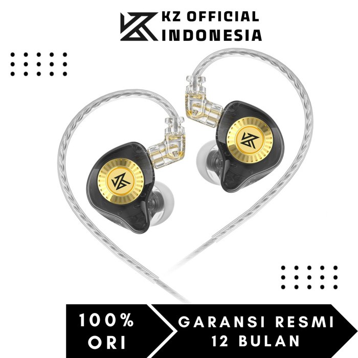 KZ EDX Ultra Basshead Earphone with MIC - Hitam