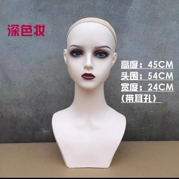 Terlaris Ready Stock Manekin Import Silikon Beauty Head Kepala Cantik New