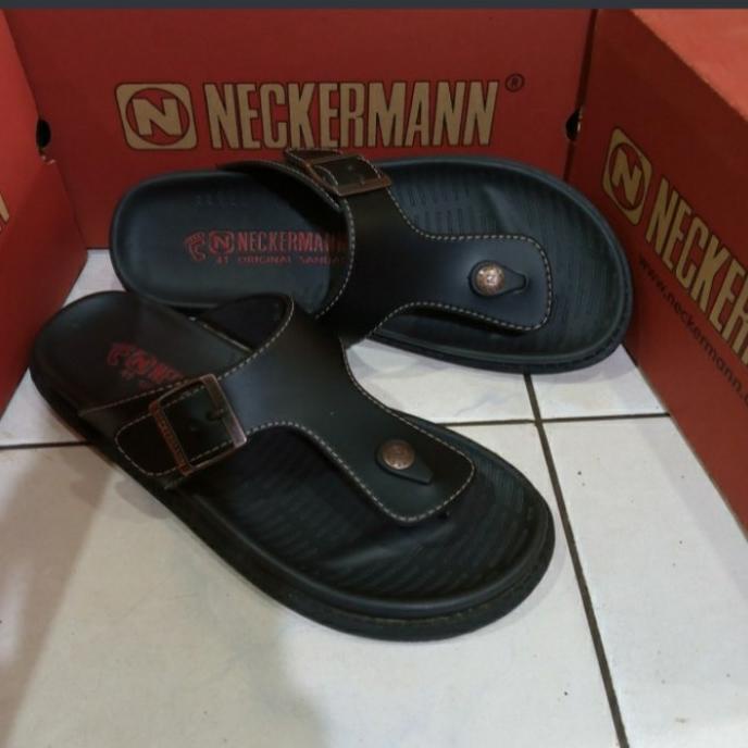 SEPATU PRIA SANDAL JEPIT PRIA MERK NECKERMAN ORIGINAL EDEN-044 HITAM EL09I09A82L