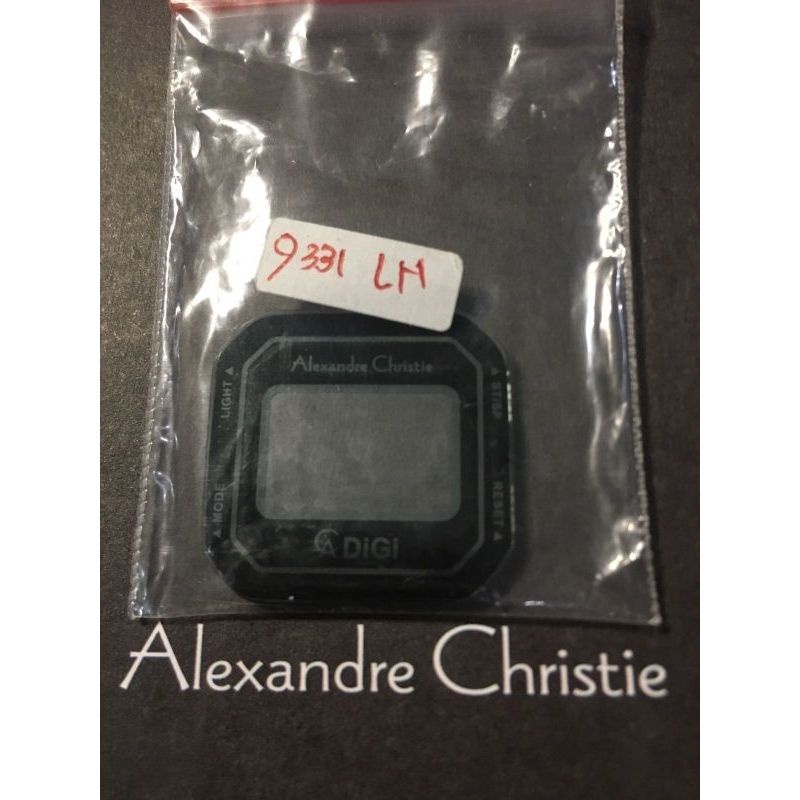 kaca jam tangan wanita Alexandre Christie 9331lh hitam original