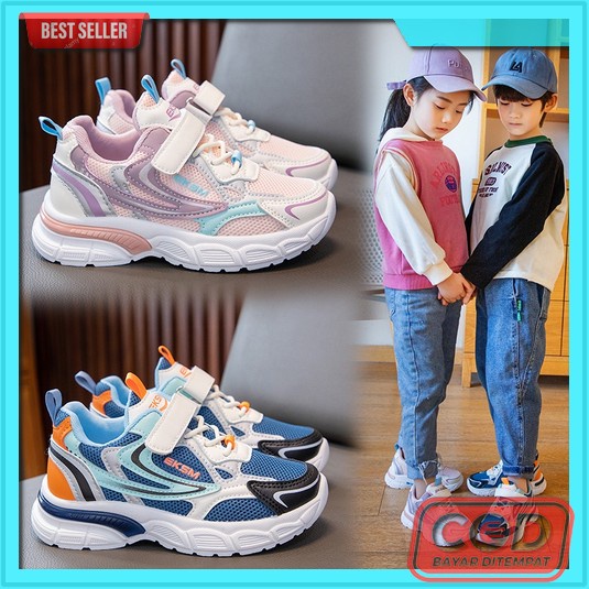 Sepatu Sneakers Anak Elsa Wanita Led Motif Frozen Sepatu Anak Perempuan Terbaru Termurah Warna Pink 