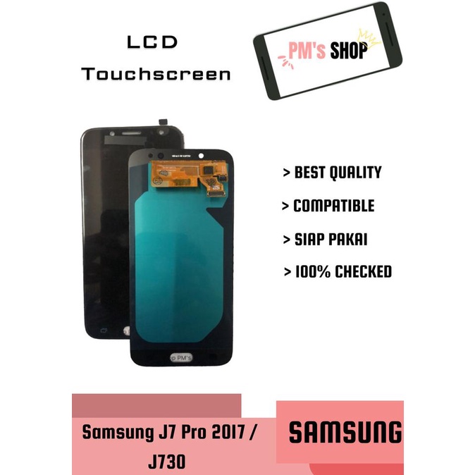 Lcd Touchscreen Samsung J7 Pro 2017 / J730 OLED Ori Contras