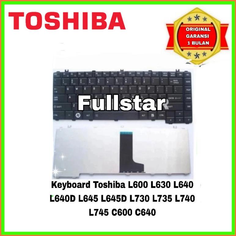 Ready Keyboard Original Toshiba Satellite L730 L735 L740 L745 Hitam