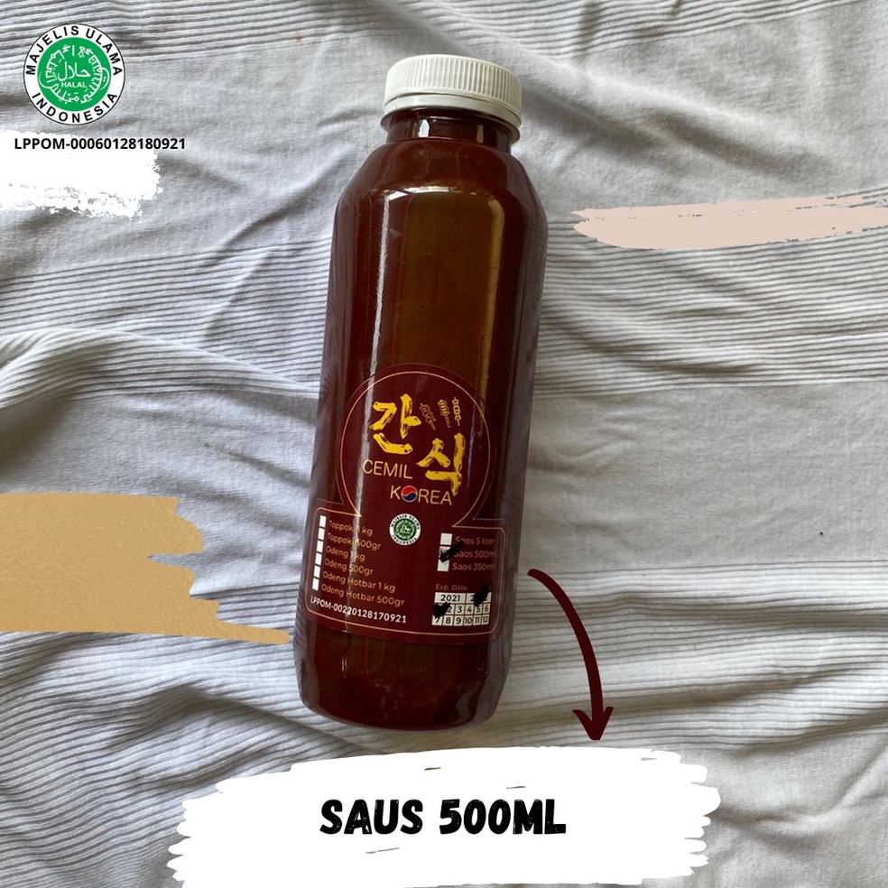 

5.5 Promo >> Saus Topokki khas Cemil Korea isi 500 ml