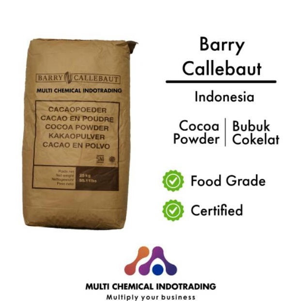 

Kualitas Premium.. PURE COCOA POWDER BARRY CALLEBAUT 760-11. BUBUK COKLAT MURNI. 500gr 08H