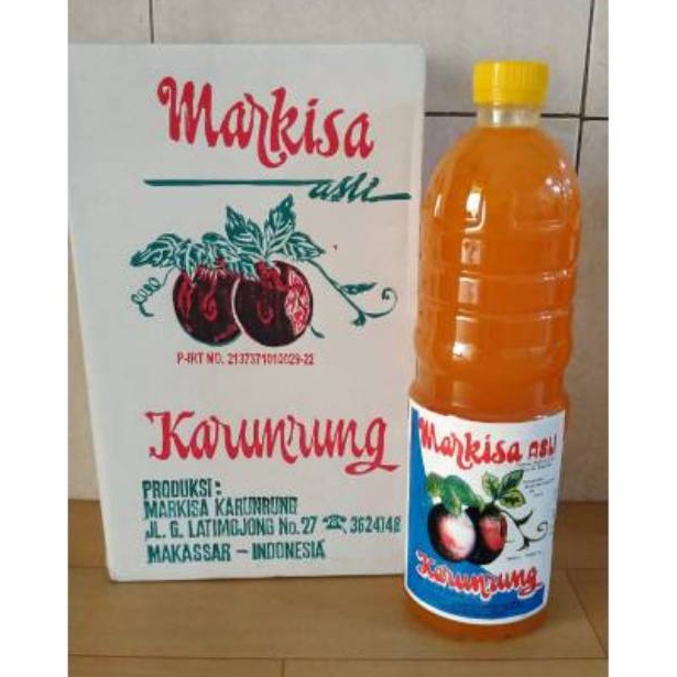 

Ready stock.. Sari Buah Markisa Asli Khas Makassar KARUNRUNG 8VI