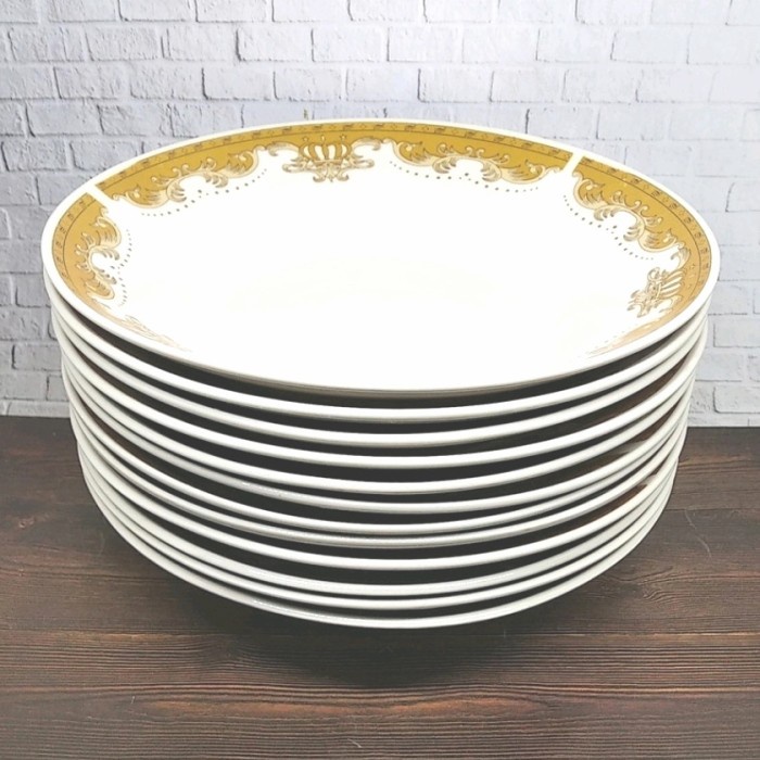 PROMO PIRING MAKAN BATIK 1 LUSIN PIRING MAKAN BELING PIRING MAKAN KERAMIK ORIGINAL BEST SELLER