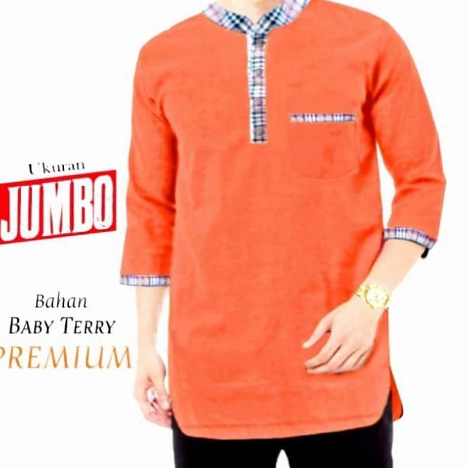Koko Berry'S Kaos Jumbo, Baju Atasan Pria, Baju Muslim Pria
