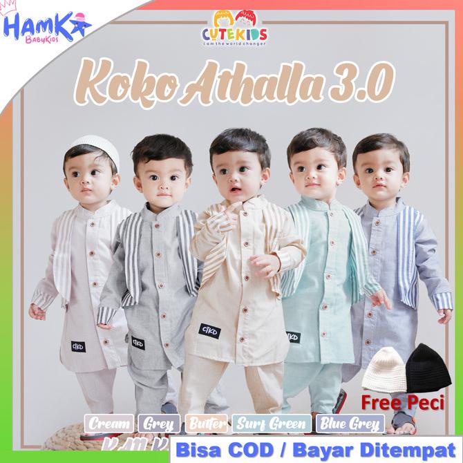 Baju Koko Setelan Anak Bayi Laki Laki Athalla 6 12 Bulan 1 2 3 4 Tahun