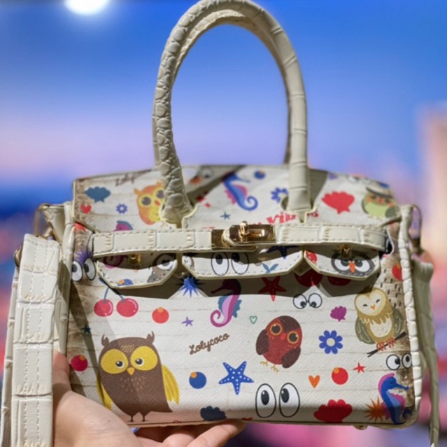 croco eye theme bag owl