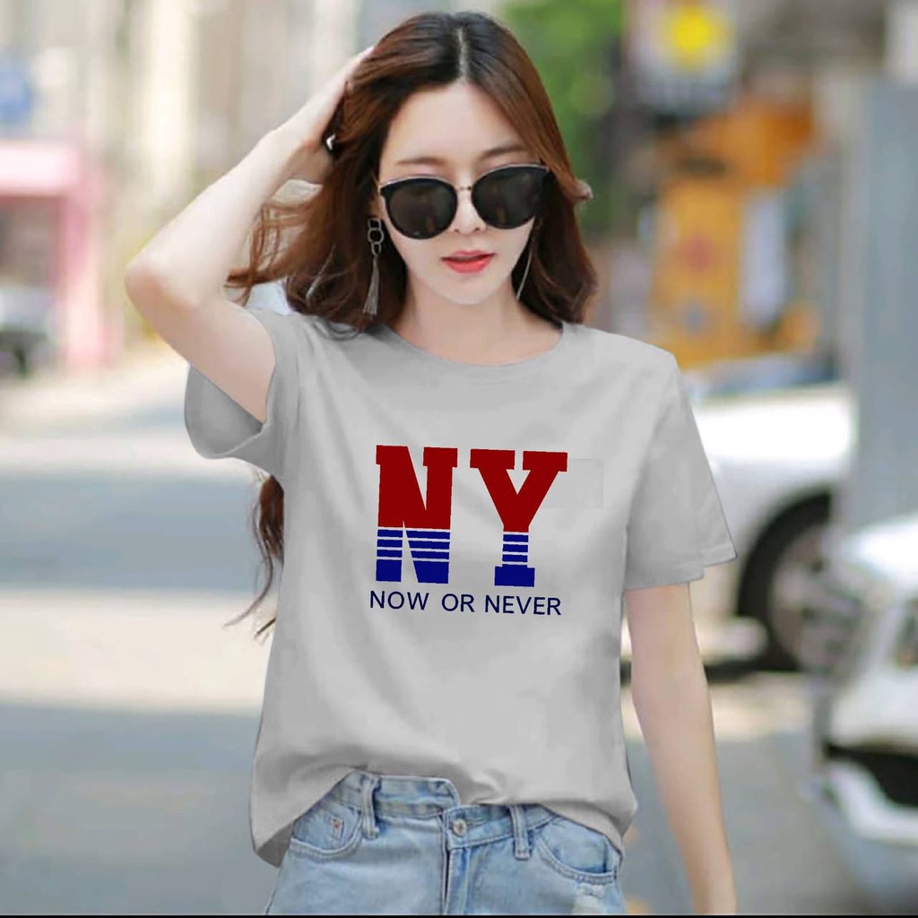 KIYOREN ATASAN BAJU WANITA LENGAN PENDEK M,L,XL KAOS DISTRO SUPER PREMIUM