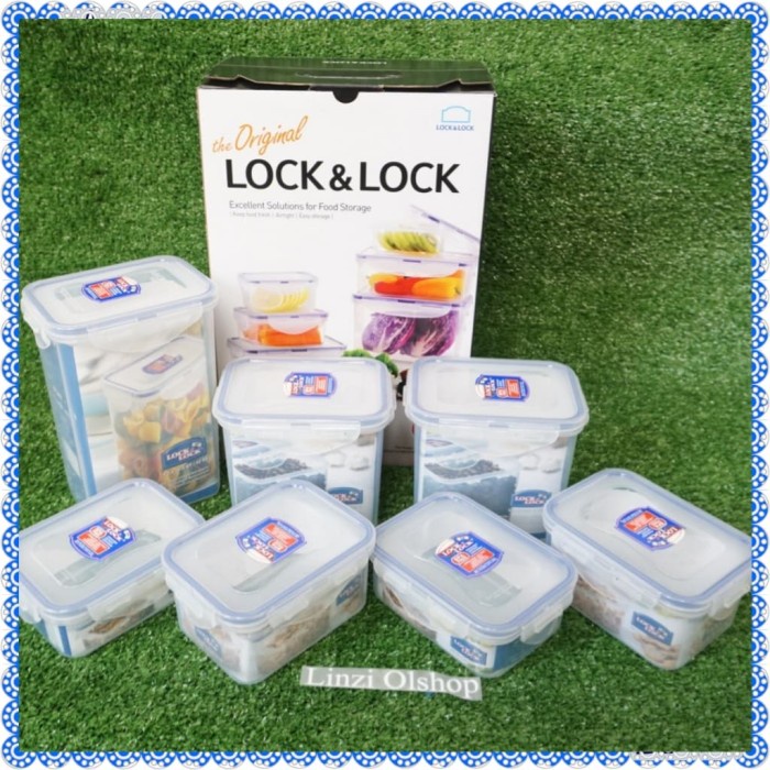 Yy0612 Gift Set Exclusive Lock N Lock Food Container 7Pcs