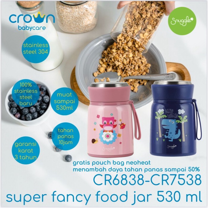 CROWN TRAVEL FOOD JAR / FANCY FOOD JAR TERMOS MAKAN