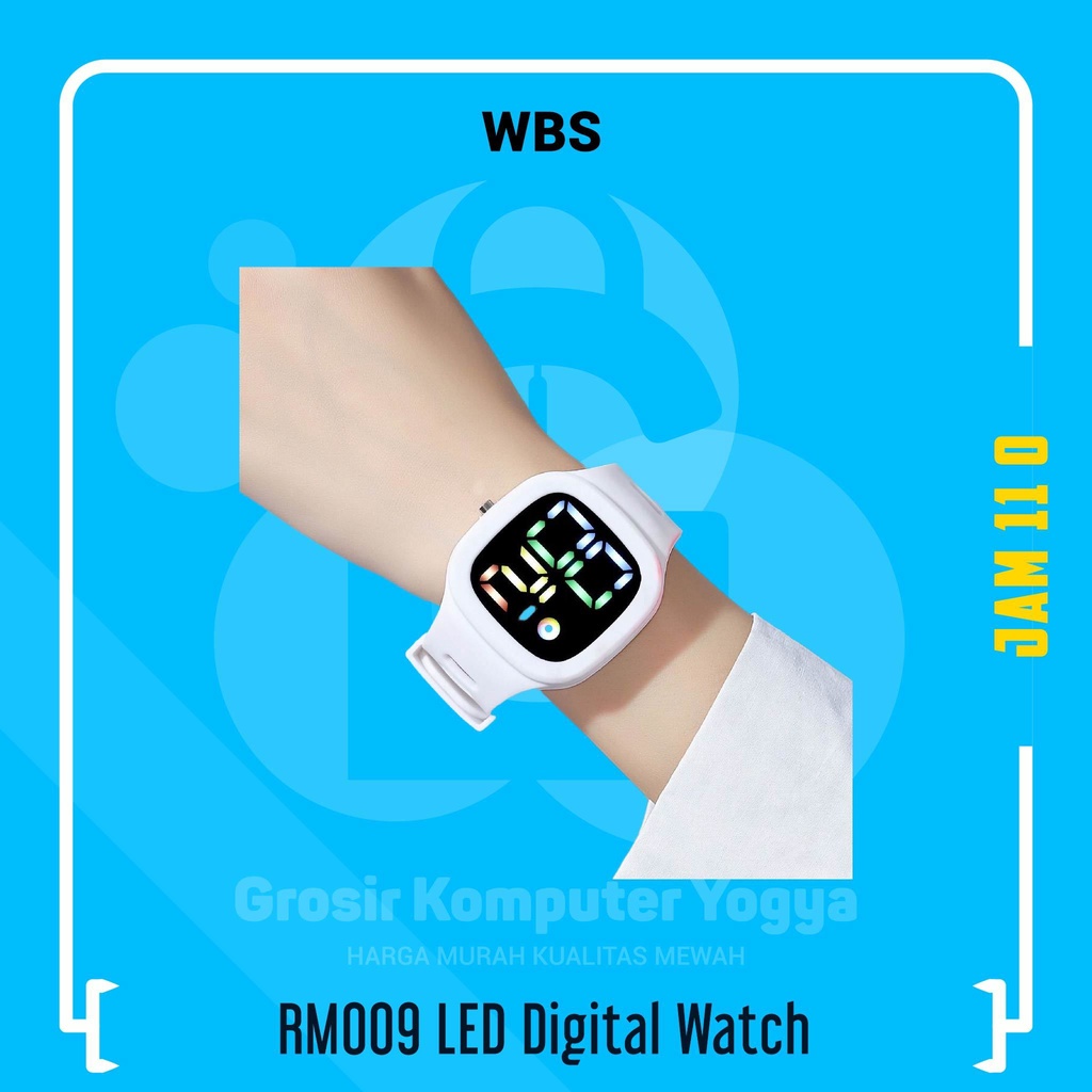 WBS RM009 LED Digital Watch Jam Tangan Pria Wanita