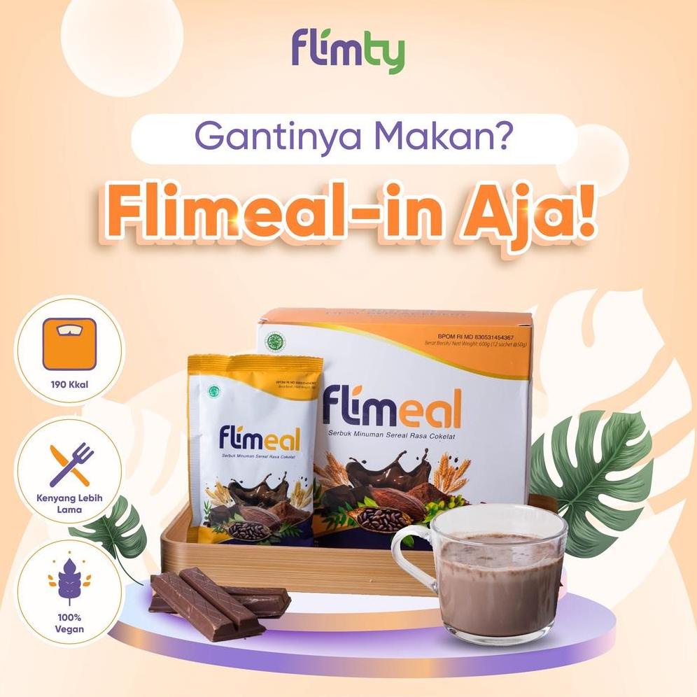 

Flimeal by Flimty 1 Box Rasa Coklat (isi 12 sachet) Best Seller