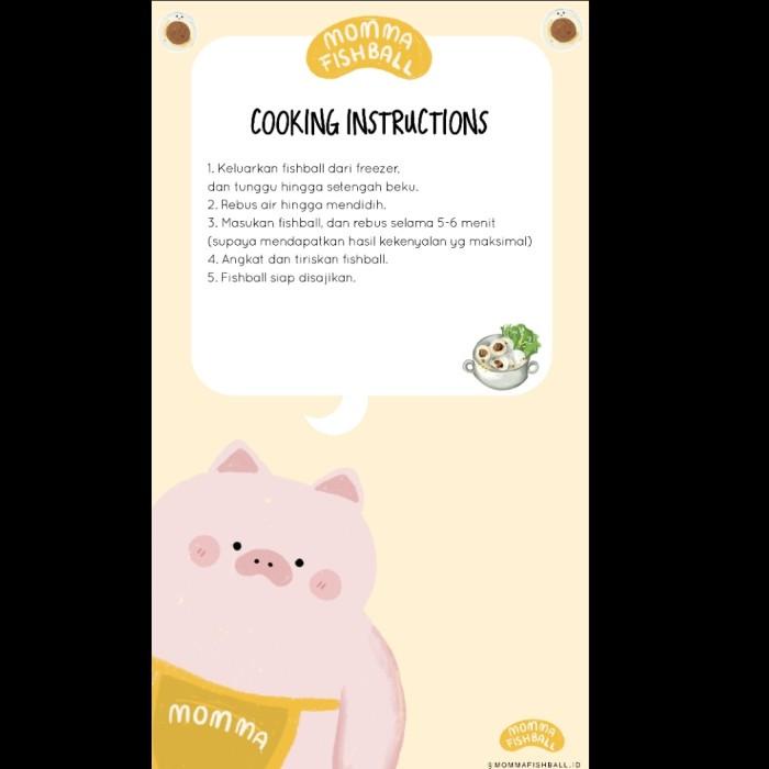 

Momma Fishball Baso Ikan Siap Masak (Pack Isi 25, Non-Halal) 002